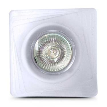 Imagem de Spot Dicroica Vidro Quadrado (Com Lampada) - Home Line, Branca, 220V