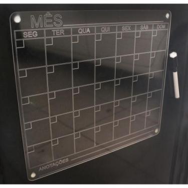 Imagem de calendario quadro magnetico Geladeira com caneta com imã para escrever