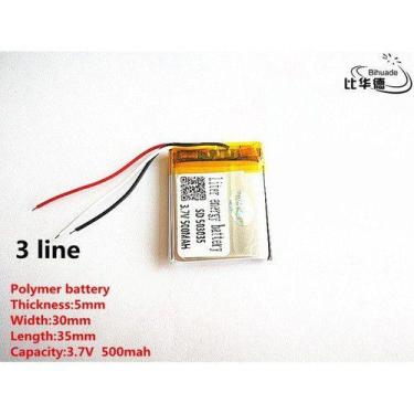 Imagem de Bateria Mp4 Mp3 Rastreador  3 Fios Original 500mah 3,7v. - KMIG