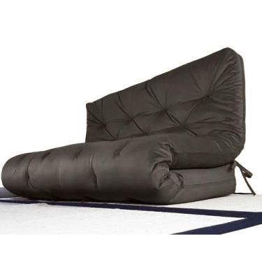 Imagem de Colchão Futon King Dobrável Sofa Cama Sarja Impermeável Chumbo - R9 De