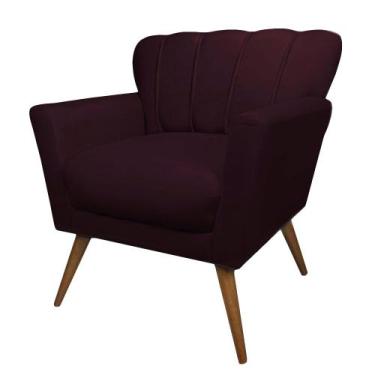 Imagem de Poltrona Decorativa Estofada Sala de Estar Escritório Quarto Leitura P