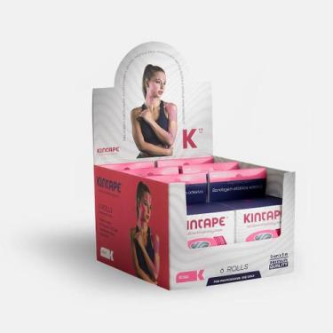 Imagem de Kintape Sensitive Taping Box 6 Rolos - Basic Rosa - Kintape
