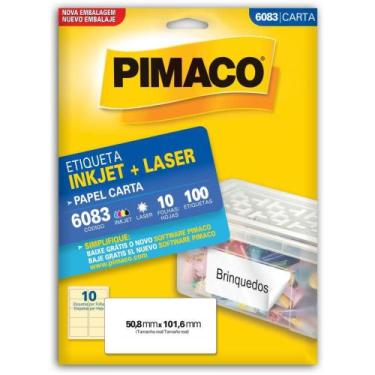 Imagem de Etiqueta Carta 6083 10 Folhas 50,8 X 101,6 MM - Caixa com 100 Etiqueta