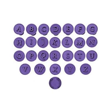 Imagem de Carimbo Marcador Brigadeiro - Alfabeto com Ramos - 5061 - Flexarte