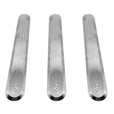 Imagem de Elemento tátil alerta e direcional inox adesivado frisado - LAGGE ACES