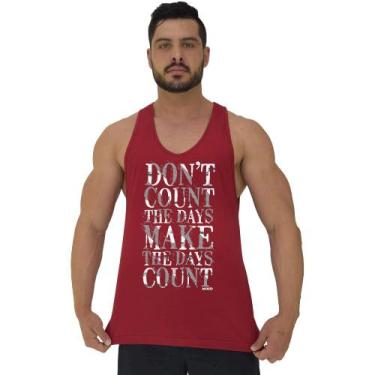 Imagem de Regata Menos Cavada Masculina MXD Conceito Don't Count The Days, Verme
