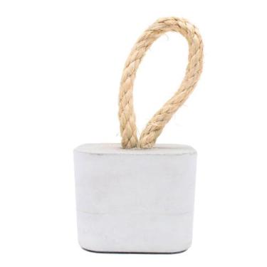 Imagem de Peso de Porta Artesanal Cubo 1,5Kg Concreto com Base Anti Risco - Alet