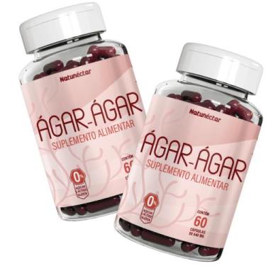 Imagem de Kit Combo 02 UND ÁgarÁgar 630mg  60 cápsulas Natunéctar