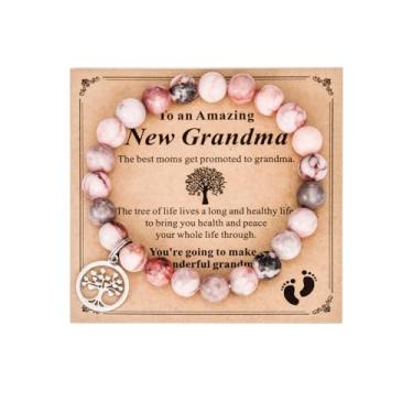 Imagem de Kivosliviz New Grandma Gifts First Time 2024 2025 Grandmothers Bracelet Ornament Grandma to Be Jewelry, Medium, Sem Pedra Preciosa