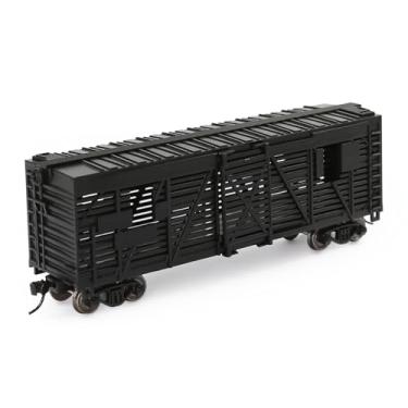 Imagem de C8767 1 peça escala 1:87 HO 10 m, vagão de gado pintado modelo ferroviário (preto)