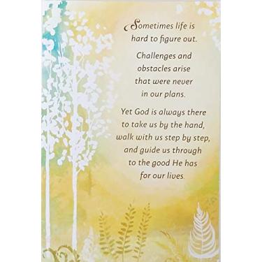 Imagem de Greeting Card Sometimes Life Is Hard To Figure Out - God Is Always There To Take Us By The Hand - Inspirational Encouragement Religious Christian During Difficult Time