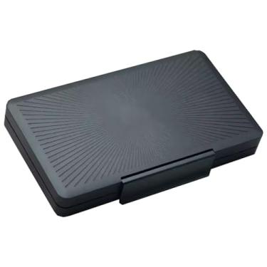 Imagem de Pequeno Caixa de charutos hidratante de liga de alumínio, caixa portátil para charutos, acabamento luxuoso leve, pode acomodar até 5 charutos como presentes Feito à mão