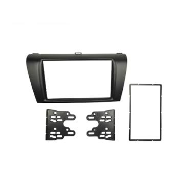 Imagem de YuYue Electronic Moldura de fáscia de rádio automotivo 2Din, para Mazda 3/Axela 2004-2008 Double Din Fascia Audio, painel adaptador de painel estéreo para carro reajuste quadro