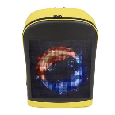 Imagem de Mochila LED, Mochila LED para Laptop Com Painel de Sinalização LED Colorido, Porta USB, Impermeabilização, para Presente Masculino e Feminino