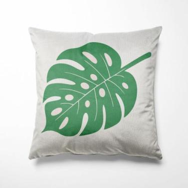 Imagem de Almofada Costela de Adão Verde Estampada 40x40cm - FASTLAR