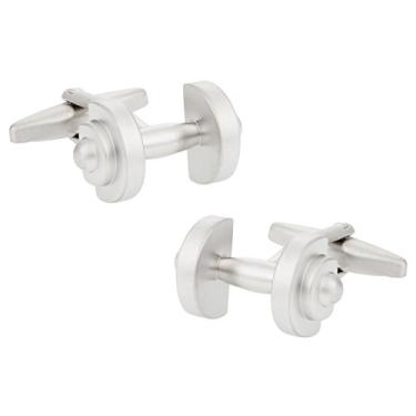 Imagem de Abotoaduras de levantamento de peso com caixa de apresentação Cuff-Daddy Dumbbell Body Builder