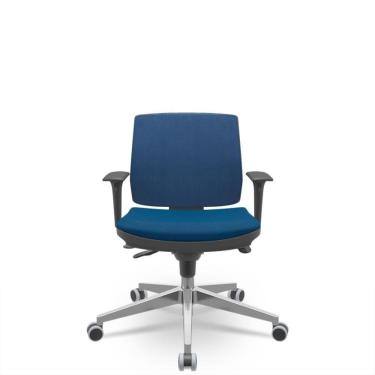 Imagem de Cadeira Brizza Soft Executiva Azul - Conforto e Sofisticação