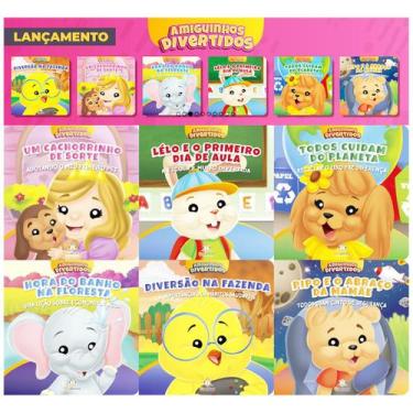 Imagem de Livro Infantil Cartonado Coleção Amiguinhos Divertidos - Blu Editora