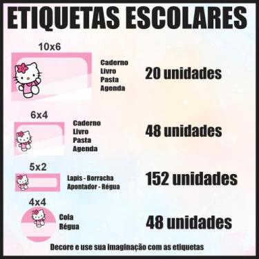 Imagem de Etiqueta Adesiva Escolar em Vinil Tema Personagem STITCH - Dekal Decor