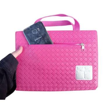 Imagem de Capa com Alça para Bíblila Grande N 13 Estilo Bolsa com Zíper e Bolso 