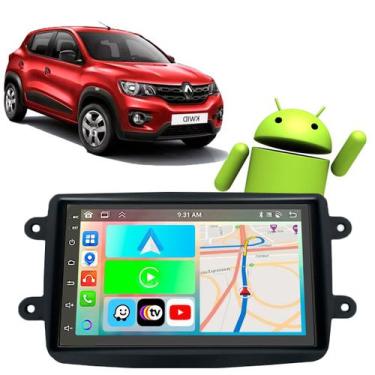 Imagem de Kit Multimídia Android 7 Polegadas Renault Kwid 2017 a 2022 CarPlay Wi