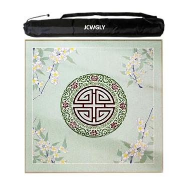 Imagem de Tapete Quadrado Macio De Mahjong Para Mesa, Almofada De Mesa Antiderrapante, Cobertura De Mesa Com Cancelamento De Ruído Para Mah Jong, Pôquer, Azulejo E Jogos De Tabuleiro(Green,140x140cm/55.11x55.11