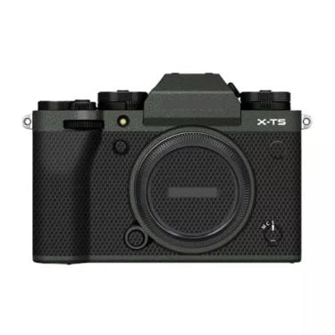Imagem de Adesivo de capa de câmera antirarranhões para Fujifilm X-T5 Protetor corporal de câmera digital mirrorless decalques de filme de vinil para Fuji XT5 (couro verde)