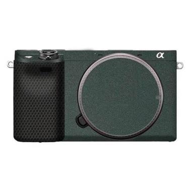 Imagem de JERXTTON Adesivo de capa de câmera para Sony A6400 A6300, película protetora, antiarranhões, decoração e resistência ao desgaste (verde turquesa)