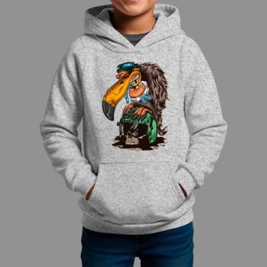 Imagem de Moletom Canguru Infanto Juvenil Streetwear Casual Moda De Rua Tecido M