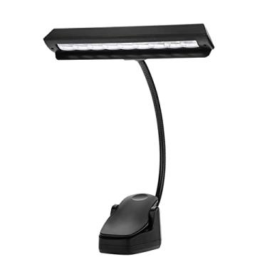 Imagem de Livro Luz, Music Stand Light Clipe sobre Luzes de Piano 9 LED Orquestra Light Music Stand Light Music Stand Light Clip Act para Piano, Leitura de Livros, Mesa de Mixagem, DJ,