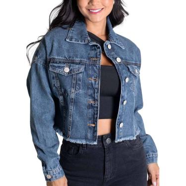 Imagem de Jaqueta Jeans Sawary - 279385 - Azul médio GG-Feminino
