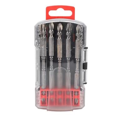 Imagem de 10pcs Magnético PH2 Cruzado Chave de Cabeça Dupla Bits Conjunto de 1/4 de Polegada Hortel de 110 Mm, Aço de Liga S2 para Trabalhos de Madeira, Equipamento Mecânico