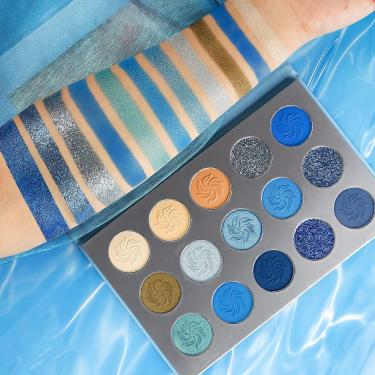 Imagem de Paleta de sombras Afflano Blue Matte Shimmer Waterproof