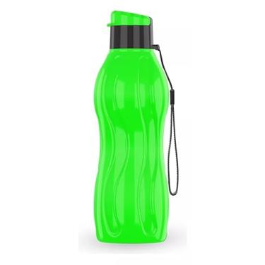 Imagem de Garrafinha De água Treino Squeeze Neon Academia Escola Atacado 600 Ml Resistente (Verde Neon)