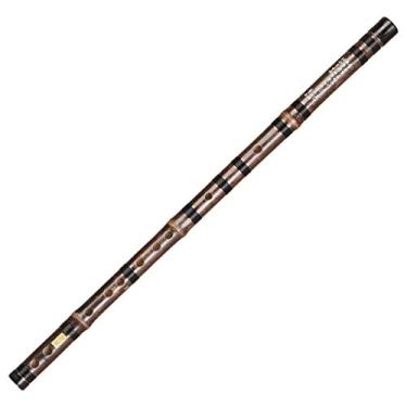 Imagem de Flauta C D E F G Chave Chinesa Vertical Flauta de Bambu 8 Furos Cor Ajustada com Precisão Instrumento Musical Flauta C Flauta Instrumento Musical (Tamanho: Tom C)
