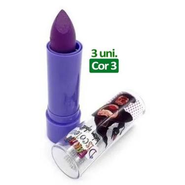 Imagem de Kit 3 Uni Batom Infantil Discoteen Maquiagem Make Crianças - Blessed, 
