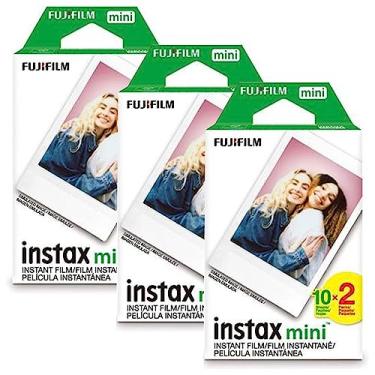 Imagem de Fujifilm Instax Mini 50 Filme para Fuji 7s 8 25 50s 90 300 Câmera Instantânea, Compartilhe SP-1 Branco