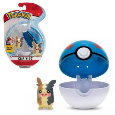 Imagem de Pokémon Clip 'n' Go Mini Figura Morpeko e Great Ball - Sunny