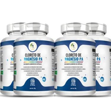 Imagem de KIT C/4 Cloreto de Magnésio Pa - 120 Cáps - Fits Life