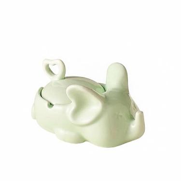 Imagem de Cinzeiros de mesa de cerâmica criativa cinzeiro para mulher cinzeiro de mesa para fumar na moda bonito para uso doméstico escritório ornamentos (tamanho: verde)