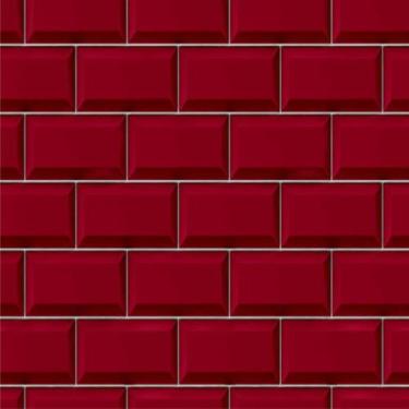Imagem de Revestimento de Azulejo Metrô Marsala 2,70m - Inove Papéis de Parede