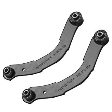 Imagem de TUCAREST 2 peças (par) K641281 braço de controle superior traseiro esquerdo direito (elo lateral) compatível com Dodge Caliber 07-17 Jeep Compass [Mfr Body Code: MK somente] Suspensão patriota