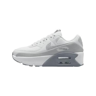 Imagem de Nike Tênis feminino Air Max 90 LV8 (HQ3456-191, branco/branco/pó fóton/multicolorido), branco/branco/pó fóton/multicolorido, 41