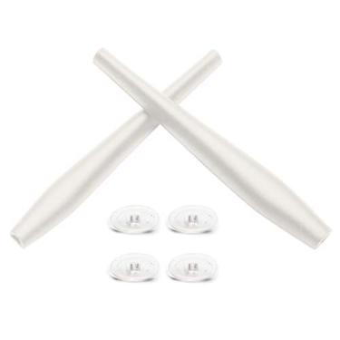 Imagem de Eye Opening Stuff Kits de borracha para substituição e nariz compatíveis com óculos de sol Oakley Crosshair 2.0 OO4044 - Branco