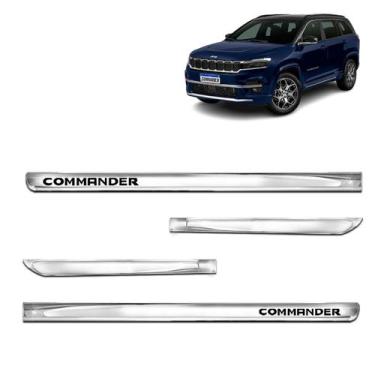 Imagem de Friso Lateral Cromado XTreme para Commander 2022 á 2023  Personalizado