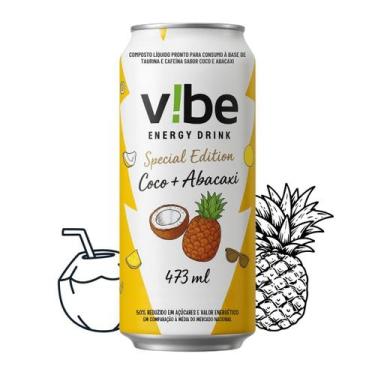Imagem de Energético Vibe Sabor Coco e Abacaxi 473ml