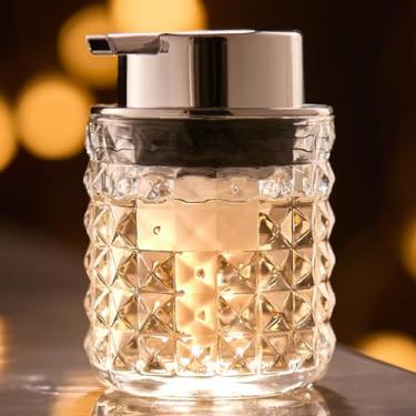 Imagem de Dispenser Detergente Pia Cozinha Vidro Porta Sabonete Liquido Transparente Lavabo Banheiro Dispensor Sabão Pacote Com 1 Tofaney