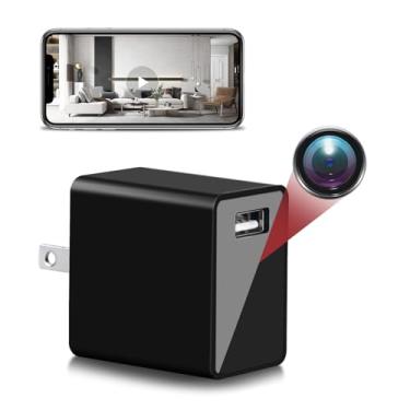 Imagem de TQGX Carregador De Câmera Oculta Full 1080P Hd Câmera Espiã Sem Fio Câmera Oculta Para Babá Mini Carregador Usb Com Detecção De Movimento, Câmeras Ocultas Para Segurança Residencial, Escritório, Beb