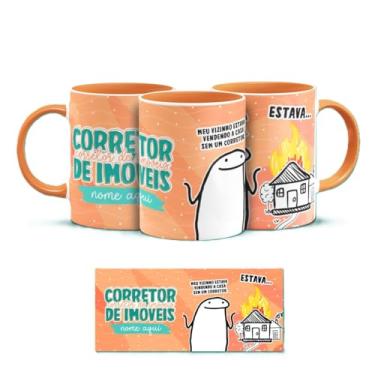 Imagem de Caneca de Porcelana – Profissões em Estampa Divertida | Porcelana 325ml (Corretor de Imoveis)