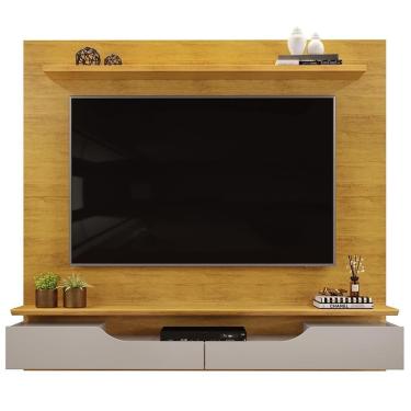 Imagem de Painel Para 60 Pol 2 Portas 160 Cm Levi Cedro Bali Dj Moveis Cedro Bali
